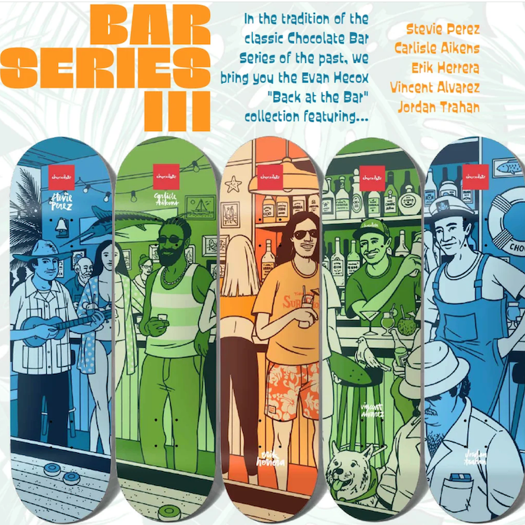 Chocolate Skateboards Bar Series III Skateboard Deck (Set Of 5 x