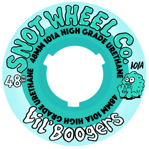 Snot Wheel Co Lil Boogers Teal/Teal Core Skateboard Wheels 101a 48mm