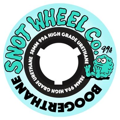 Snot Wheel Co Team Teal/Black Core Skateboard Wheels 99a 58mm