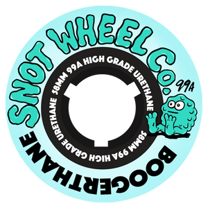 Snot Wheel Co Team Teal/Black Core Skateboard Wheels 99a 58mm