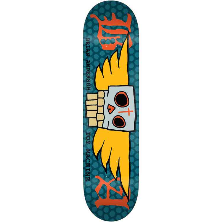 Toy Machine 30 Year Release Brian Anderson B.A. Skateboard Deck 8.5