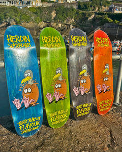 Heroin Skateboards x 30 Years of Flavour Seagull Egg Skateboard Deck 9.125" (Various Wood Stains)