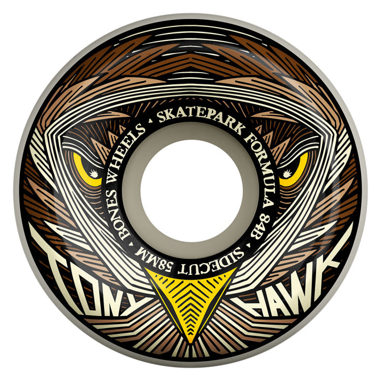 Bones Wheels SPF Hawk Night Hawk P5 Sidecut Skateboard Wheels 84B/104a 58mm