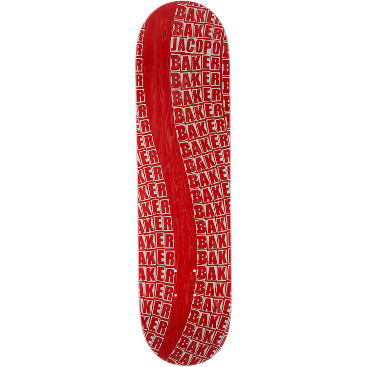 Baker Skateboards Jacopo Carozzi Wavy Red Skateboard Deck 8.125