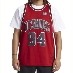 DCSHOECO Shy Town Basketball Jersey S/S T-Shirt Racing Red