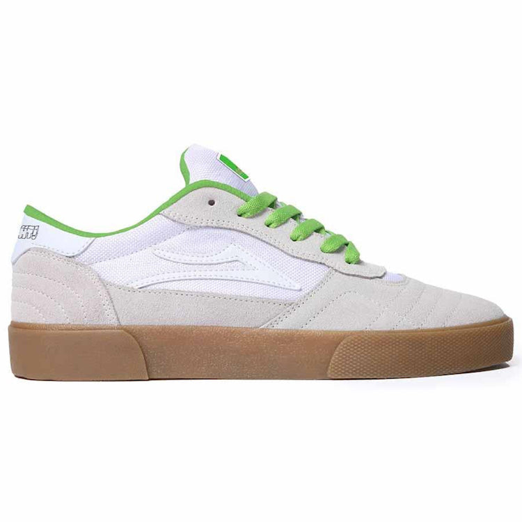 Lakai X Yeah RIght Cambridge White/Green UV Suede Shoes