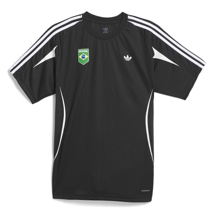 Adidas black soccer jersey hot sale