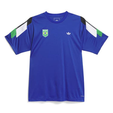Adidas Skateboarding Brasil Power Of Three Aeroready Jersey T-Shirt Royal Blue