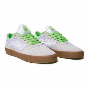 Lakai X Yeah RIght Cambridge White/Green UV Suede Shoes
