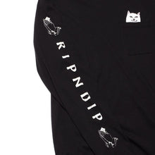 RIPNDIP Lord Nerm Black Longsleeve Pocket T-Shirt