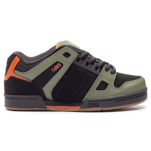 DVS Celsius Black/Olive/Orange Nubuck Shoes