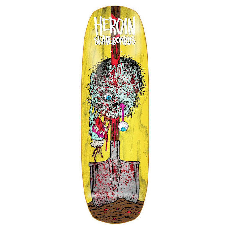 Heroin Skateboards Double Shovel Skateboard Deck 9.9