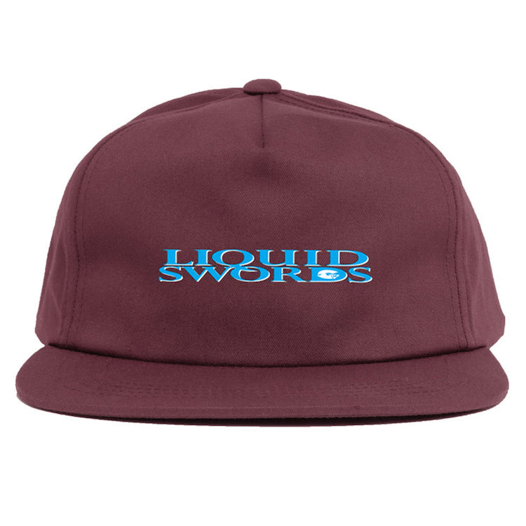 Chocolate Skateboards Liquid Swords 5-Panel Snapback Wine