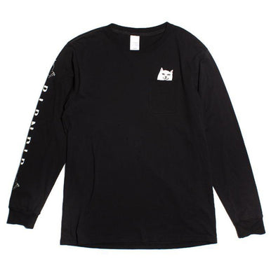 RIPNDIP Lord Nerm Black Longsleeve Pocket T-Shirt