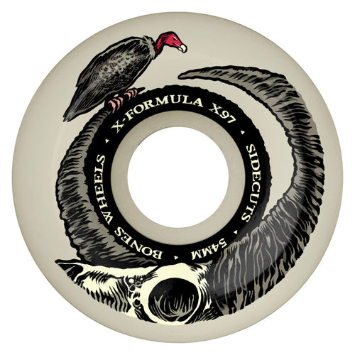 Bones Wheels 'Floor Horns' Sidecut V5 Skateboard Wheels 97a 54mm