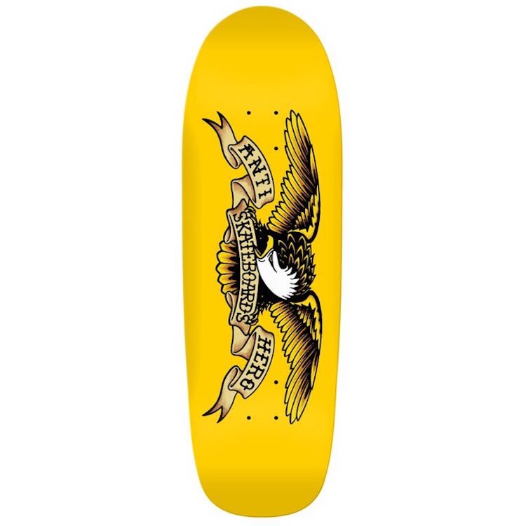 Anti Hero Skateboards Classic Eagle Beach Bum Shaped Skateboard Deck 9.55