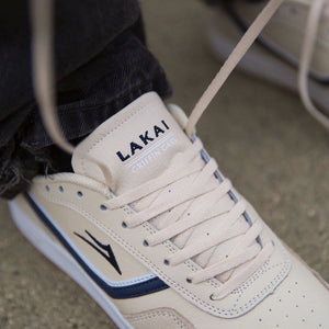 Lakai Terrace Cream/Navy Suede Shoes