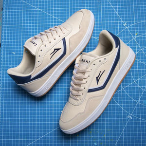 Lakai Terrace Cream/Navy Suede Shoes