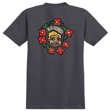 Krooked Skateboards Gonz MG T-Shirt Charcoal