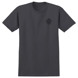 Krooked Skateboards Gonz MG T-Shirt Charcoal