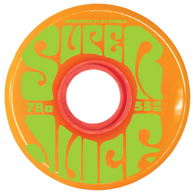 OJ Wheels Soft Mini Super Juice Orange Skateboard Wheels 78a 55mm