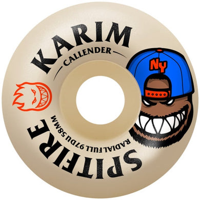 Spitfire Wheels Formula Four Radial Full Karim Callender Burn Squad Skateboard Wheels 97a 58mm