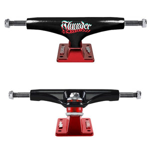 Thunder Trucks Disorder Lights Black/Red Skateboard Trucks 149mm