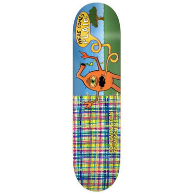Toy Machine 30 Year Release Ed Templeton Here Comes Plaid Skateboard Deck 8.5