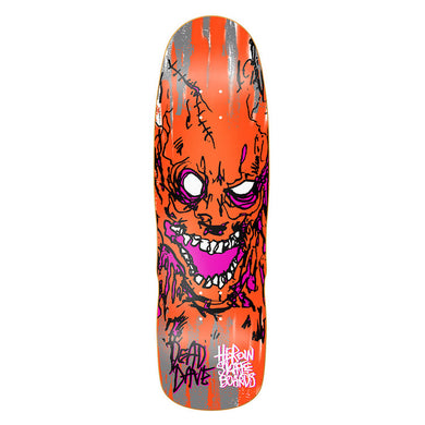 Heroin Skateboards Dead Dave Savages Skateboard Deck 10.1