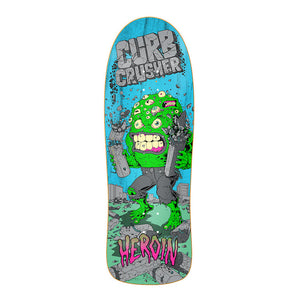 Heroin Skateboards Curb Crusher XL Barf Skateboard Deck 10.25" (Various Wood Stains)
