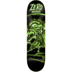 Zero Skateboards Dane Burman Fright Night GITD Skateboard Deck 8.25"