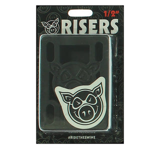 Pig Wheels Pig Piles Hard 1/2" Black Skateboard Riser Pads
