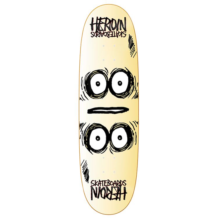 Heroin Skateboards Symmetrical Egg Shaped Skateboard Deck 9