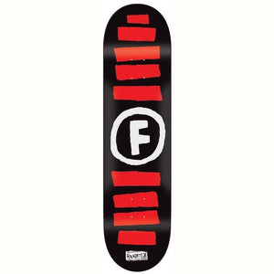 Foundation Skateboards Doodle Stripe Black Skateboard Deck 8"