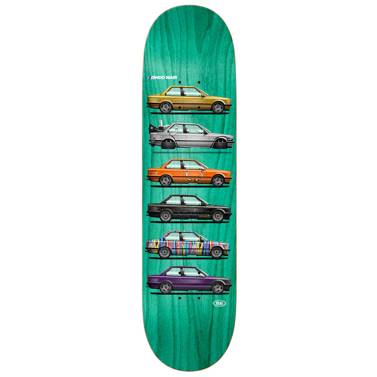Real Skateboards Ishod Customs Twin Tail Slick Skateboard Deck 8.38