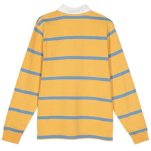 Stussy Hill Stripe L/S Rugby Shirt Gold