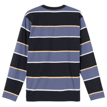 Stussy Bold Stripe L/S Crew T-Shirt Black