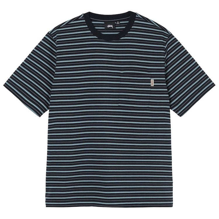 Stussy Stripe T Shirt M STUSSY STRIPED RUGBY SHIRT BLACK Stussy