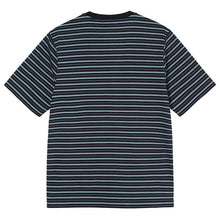 Stussy Classic Stripe Crew T-Shirt Black