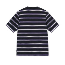 Stussy Multi Stripe S/S Crew T-Shirt Black