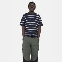 Stussy Multi Stripe S/S Crew T-Shirt Black