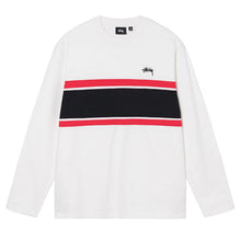 Stussy Colour Block L/S Crew T-Shirt Off White