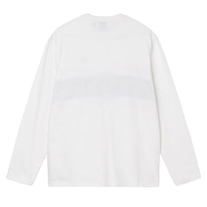 Stussy Colour Block L/S Crew T-Shirt Off White