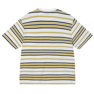 Stussy Alton Stripe Crew T-Shirt Bone