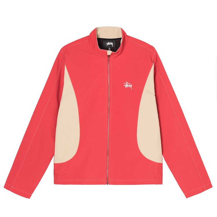 Stussy red hotsell jacket