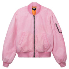 Stussy Dyed Nylon Bomber Jacket Pink