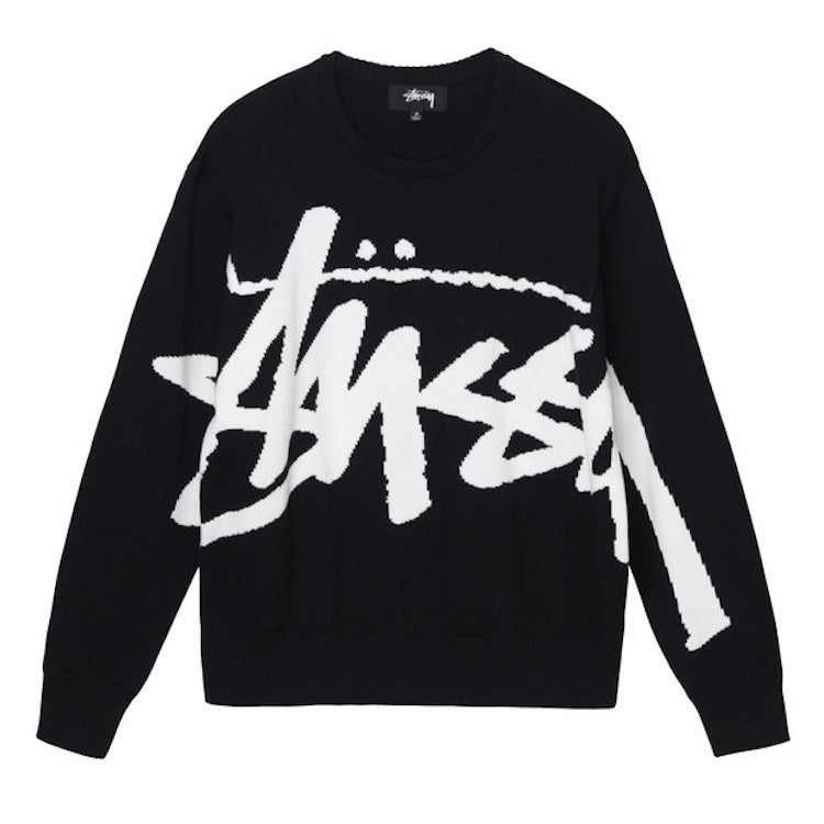 Stussy Stock Knit Sweater Sweatshirt Black