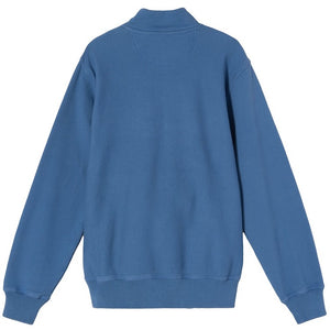 Stussy Stock Logo Mock Sweatshirt Blue