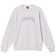 Stussy Smooth Stock Embroidered Sweatshirt Ash Heather
