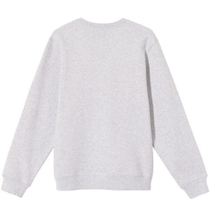 Stussy Smooth Stock Embroidered Sweatshirt Ash Heather